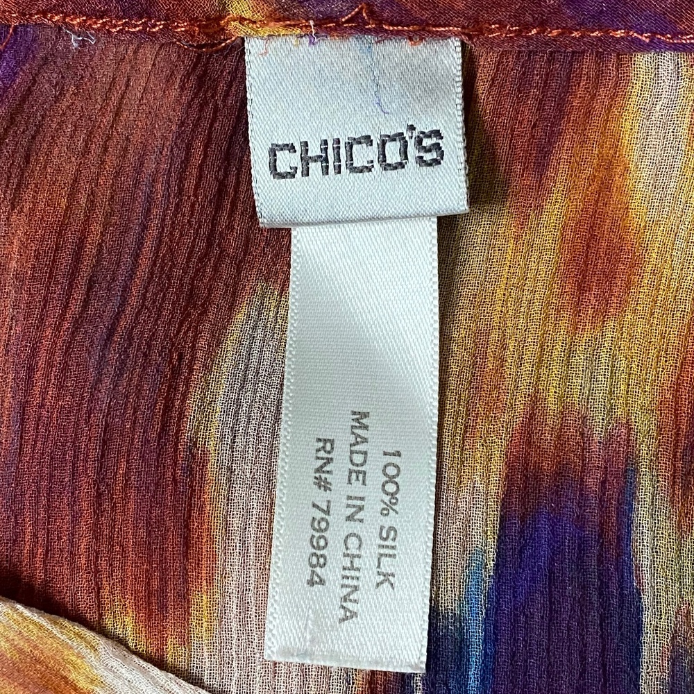 Chico’s Sheer Silk Top - Picture 9 of 9